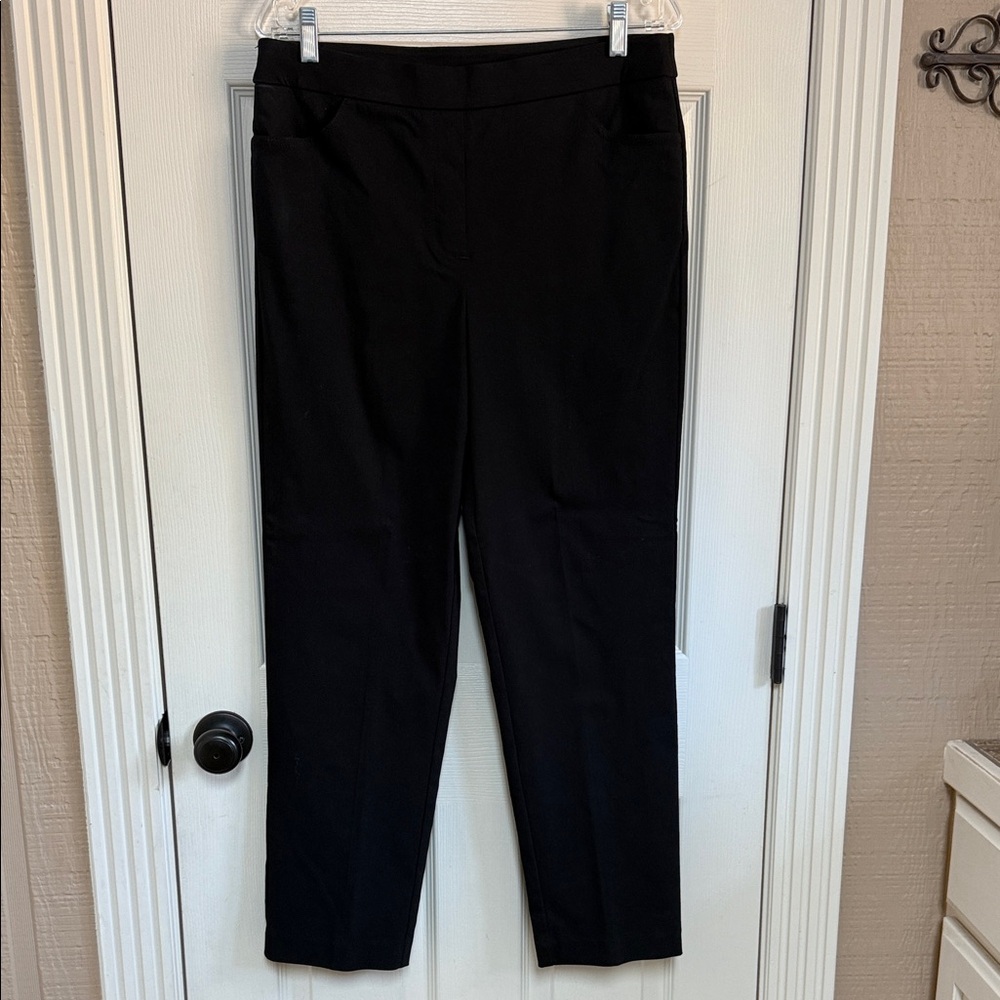 Alfred Dunner Black Straight Leg Pants